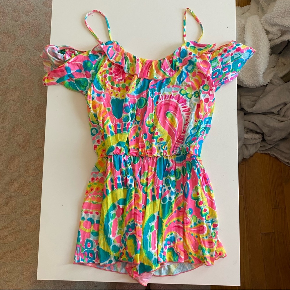 lilly pulitzer fenella romper size small